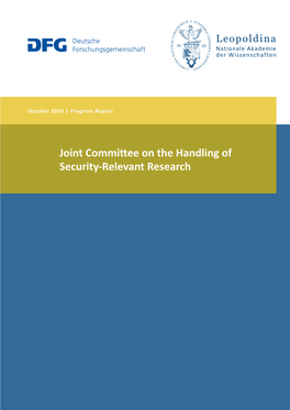 Joint Committee on the Handling of Security-Relevant Research Publishing Information