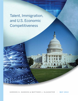 Talent, Immigration, and U.S. Economic Competitiveness