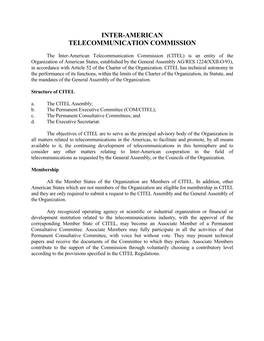 Inter-American Telecommunication Commission