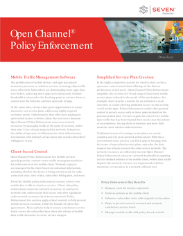 Open Channel® Policy Enforcement
