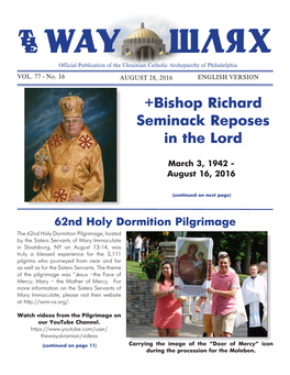 +Bishop Richard Seminack Reposes in the Lord