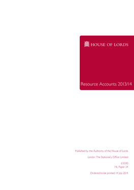 Resource Accounts 2013/2014