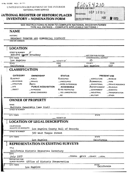 Jational Register of Historic Places Inventory -- Nomination Form