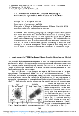 2.5 Dimensional Radiative Transfer Modeling of Proto-Planetary Nebula Dust Shells with 2-DUST
