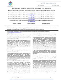 Eastern and Western Look at the History of the Silk Road