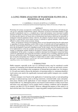 A Long-Term Analysis of Passenger Flows on a Regional Rail Line