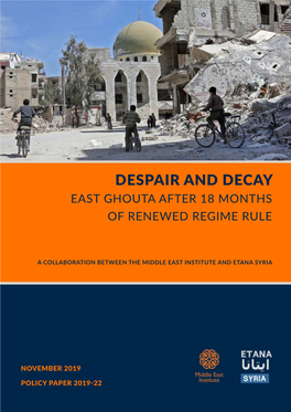 Services Crisis in East Ghouta