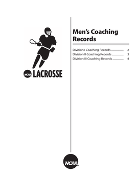 Men's Coaching Records