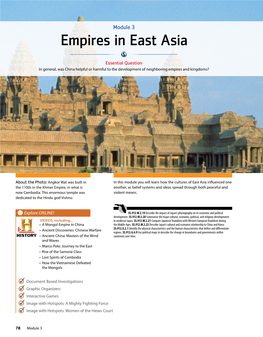 Empires in East Asia