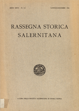 Rassegna Storica Salernitana