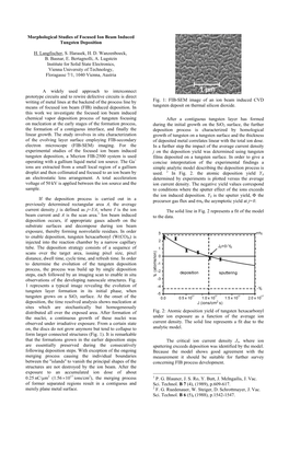 Morphological Studies of Focused Ion Beam Induced Tungsten Deposition