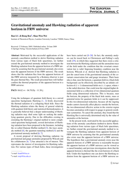 Gravitational Anomaly and Hawking Radiation of Apparent Horizon in FRW Universe