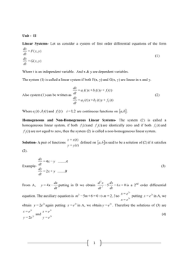 Ordinary Differential Equation 2