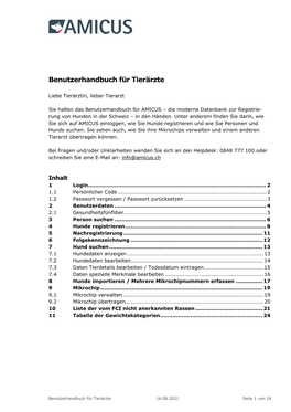 Benutzerhandbuch Für Tierärzte