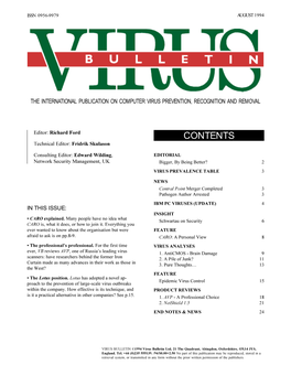 Virus Bulletin, August 1994