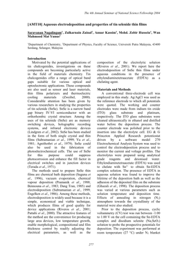 Effect of Bath Temperature on the Electrodeposition of Snse Thin