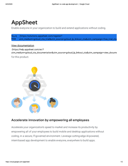 Appsheet: No-Code App Development | Google Cloud
