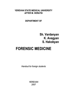 Forensic Medicine