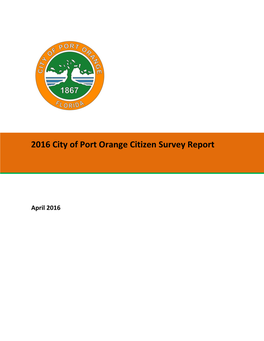2016 City of Port Orange Citizen Survey Report