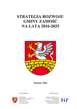 Strategia Rozwoju Gminy Zamość Na Lata 2016-2025