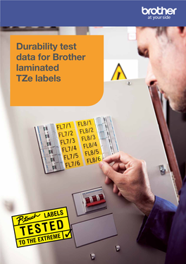 Durability Test Data for Brother Laminated Tze Labels