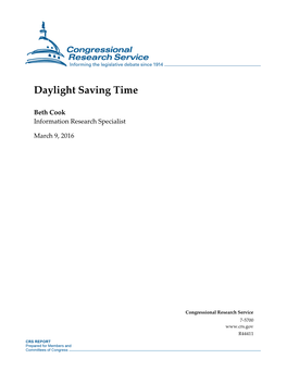 Daylight Saving Time