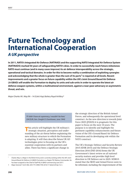 Future Technology and International Cooperation a UK Perspective