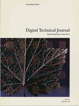 Digital Technical Journal, Number 3, September 1986: Networking