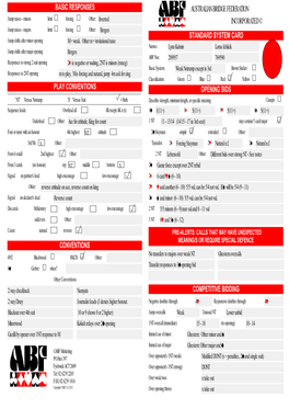 Convention Card Editor