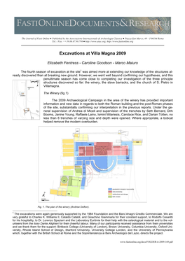 Excavations at Villa Magna 2009