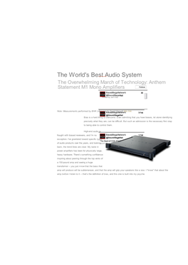 The World's Best Audio System