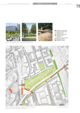 4.36: White City Green: Indicative Masterplan Including Wood Lane