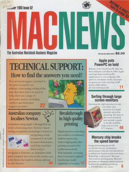 Official Apple Macintosh Pricelist (Oct 1993 Macnews Australia)