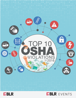 Top 10 OSHA Violations for 2016