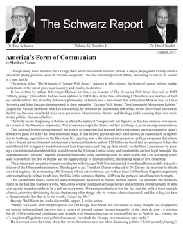 August 2015 America’S Form of Communism by Matthew Vadum