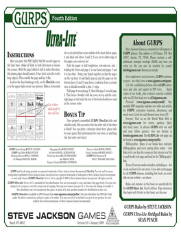 GURPS Ultra-Lite Folds and and Much More