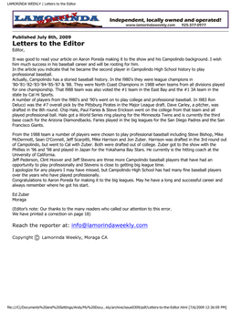 Letters to the Editor