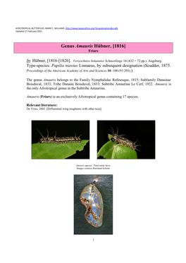 309 Genus Amauris Huebner