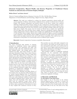 (2) 185-194 Chemical Composition, Mineral Profile and Sensory