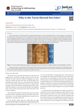 Why Is the Turin Shroud Not Fake?