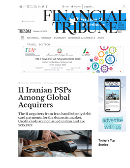 Iranian Psps Among Global Acquirers