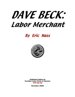 Labor Merchant