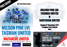 Nelson Pine Lvl Tasman United V Southern United