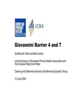 Giovannini Barrier 4 and 7