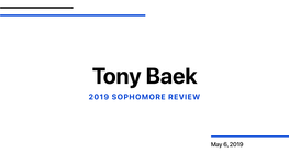 2019 Sophomore Review