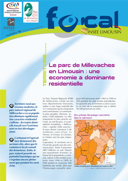 Le Parc De Millevaches En Limousin : Une Économie À Dominante Résidentielle