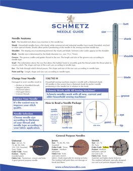 Schmetz Needle Guide