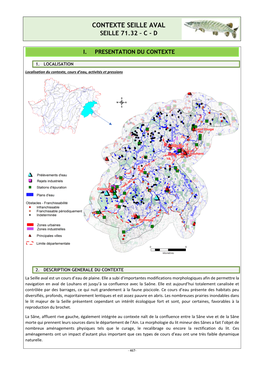 Seille 71.32 – C ‐ D Contexte Seille Aval Seille 71.32 – C - D