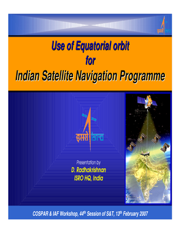 Indian Satellite Navigation Programme