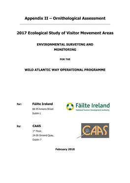 Appendix II – Ornithological Assessment 2017 Ecological Study